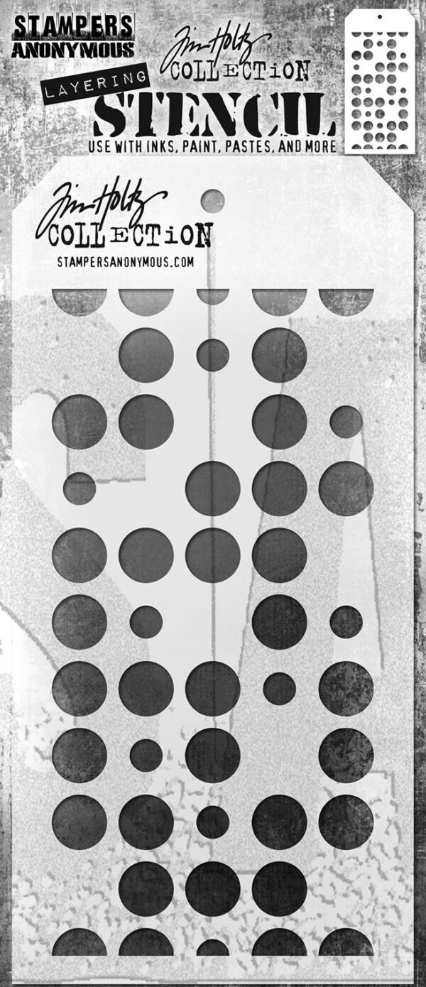 Tim Holtz® Stampers Anonymous Layering Stencils -- Spots THS180
