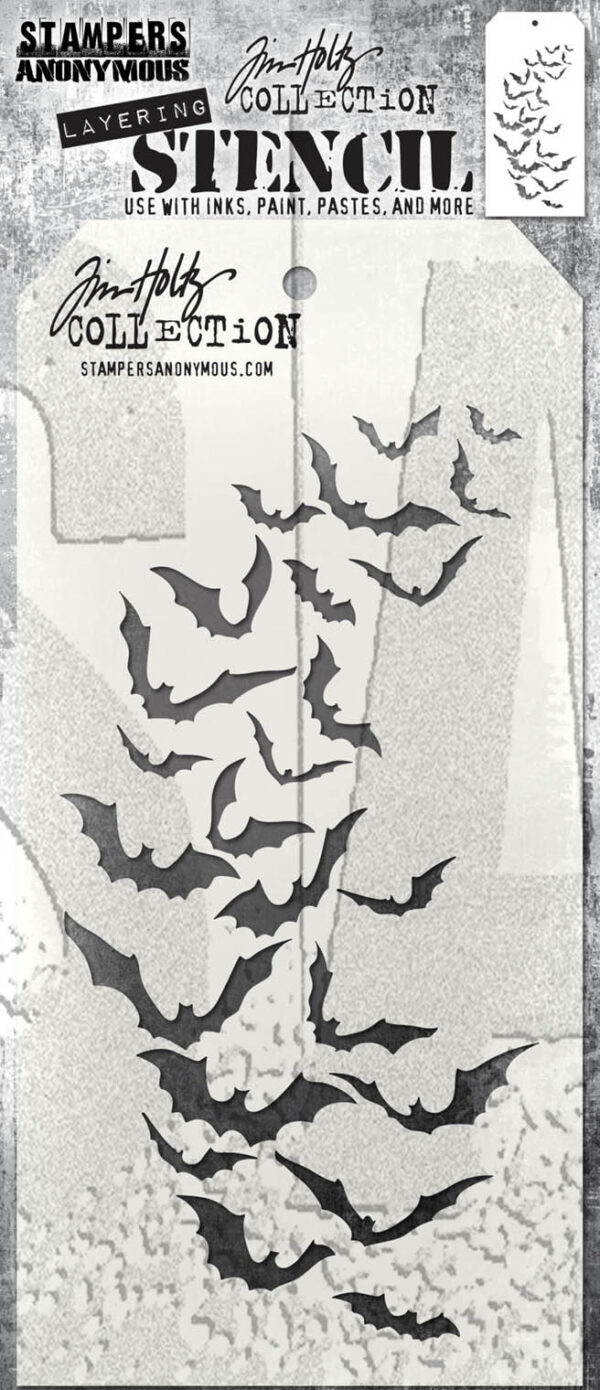 Tim Holtz® Stampers Anonymous Layering Stencils -- Batty THS184