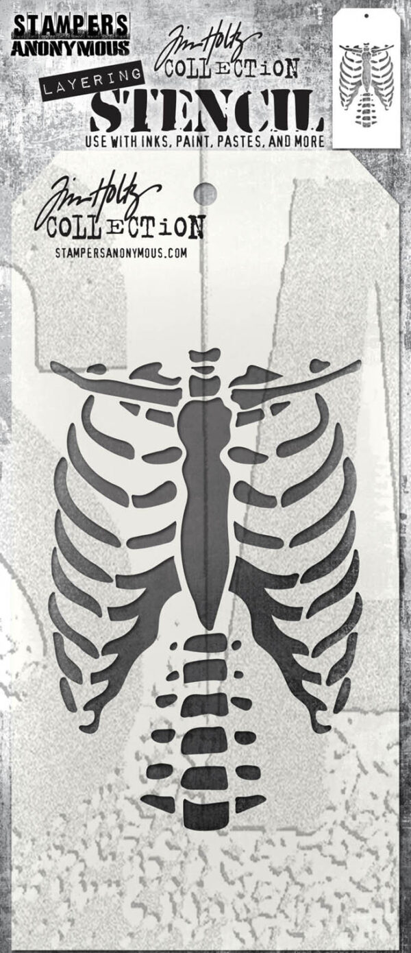 Tim Holtz® Stampers Anonymous Layering Stencils -- Bones THS185