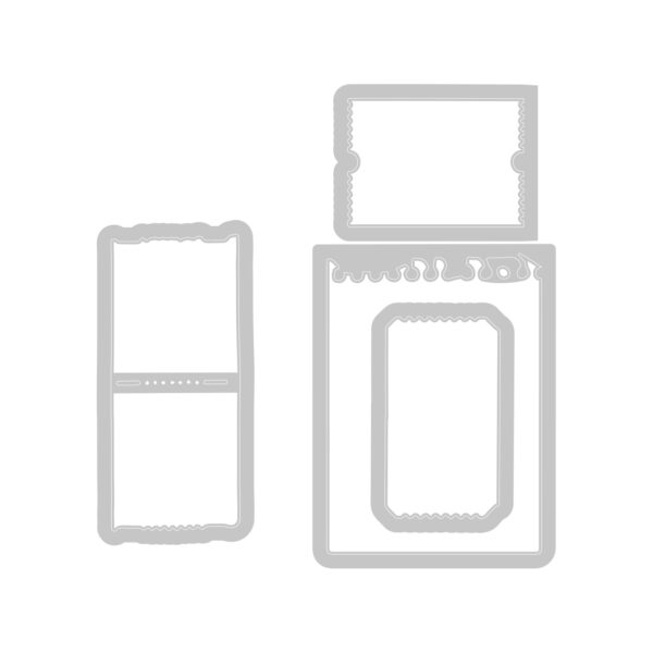 Sizzix A5 Clear Stamps 17PK w/4PK Framelits Die - Forever Journal Essentials by 49 and Market - Image 4