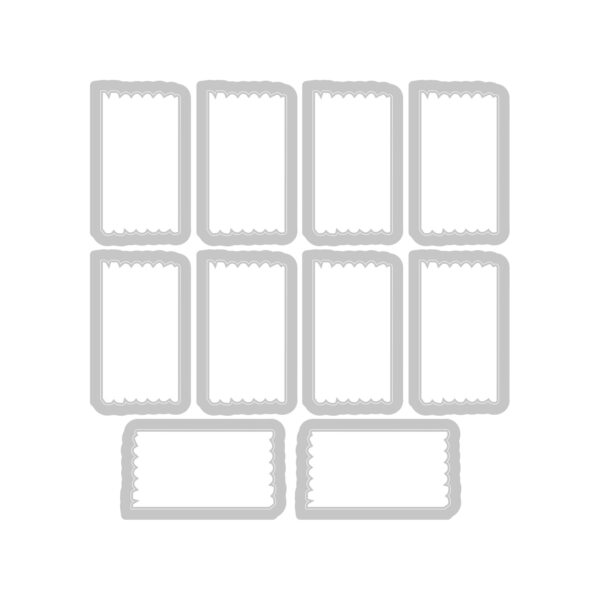 Sizzix A5 Clear Stamps 60PK w/10PK Framelits Die - Tab Stamp Alpha by 49 and Market - Image 4