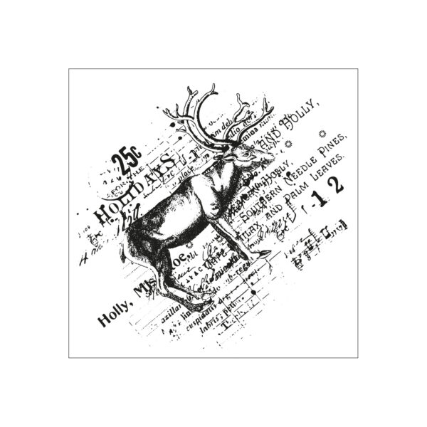 Sizzix Clear Stamp w/Framelit Die - Reindeer Mix Cluster by 49 and Market - Image 3