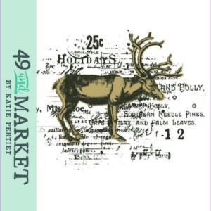 Sizzix Clear Stamp w/Framelit Die - Reindeer Mix Cluster by 49 and Market