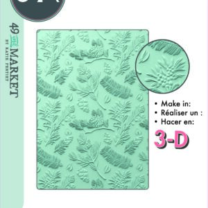 Sizzix 3D Textured Impressions A5 Embossing Folder - Pines by 49 and Market