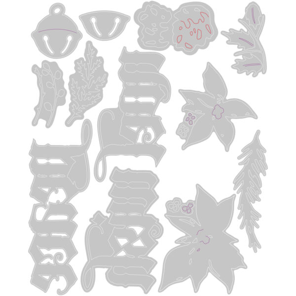 Tim Holtz® Alterations | Sizzix Thinlits™ Die Set 14PK - Vault Holiday Classic - Image 3