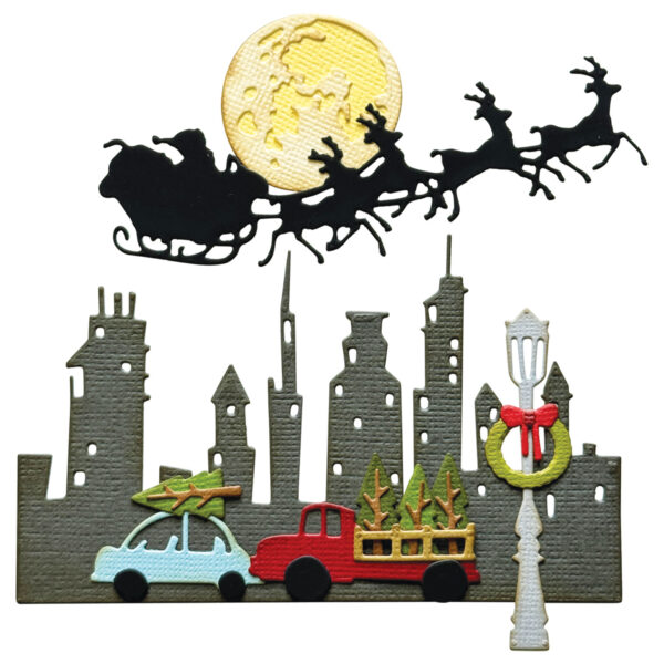 Tim Holtz® Alterations | Sizzix Thinlits™ Die Set 14PK - Vault Christmas Magic - Image 2