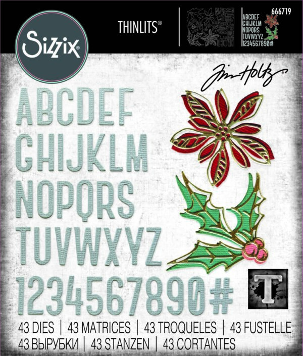 Tim Holtz® Alterations | Sizzix Thinlits™ Die Set 14PK - Vault Seasonal Sketch