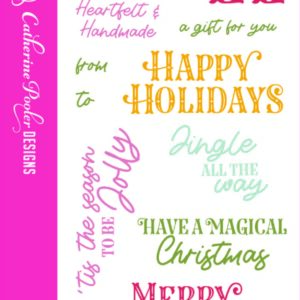 Sizzix Clear Stamps Set 13PK - Greetings of the Season by Catherine Pooler