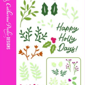 Sizzix Clear Stamps Set 29PK - Happy Holly Days by Catherine Pooler