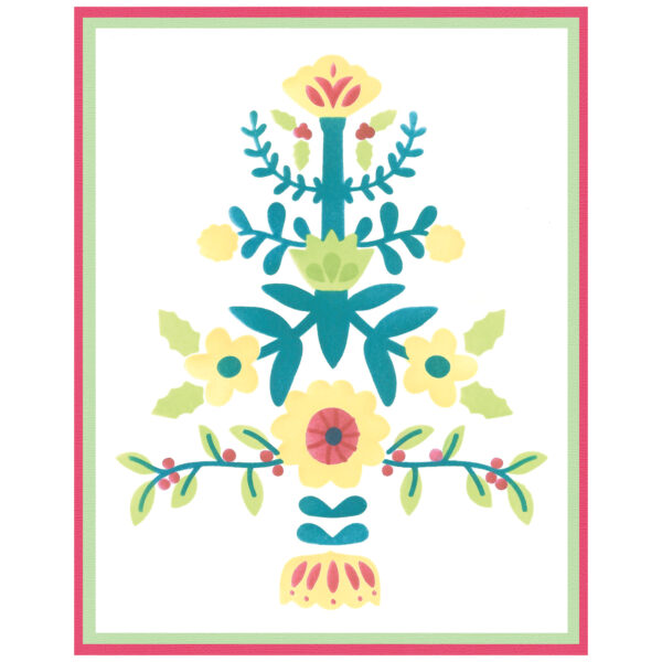Sizzix A6 Layered Stencils 4PK - Folk Tree by Catherine Pooler - Image 2