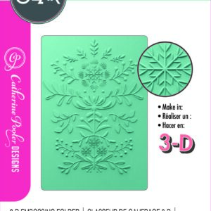Sizzix 3-D Textured Impressions Embossing Folder Yuletide - by Catherine Pooler