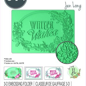 Sizzix 3-D Textured Impressions Embossing Folder - Winter Wishes