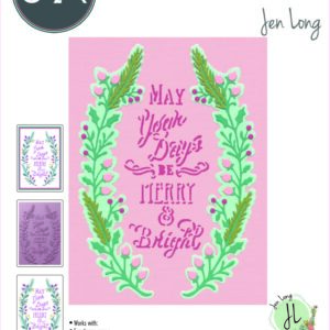 Sizzix Thinlits Die Set 12PK - Merry & Bright #2