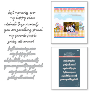 Family Sentiments Press Plate & Die Set