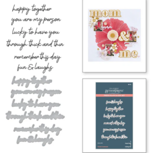 Friends Sentiments Press Plate & Die Set