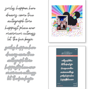 Magic Sentiments Press Plate & Die Set