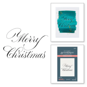 Copperplate Merry Christmas Press Plate