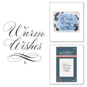 Copperplate Warm Wishes Press Plate