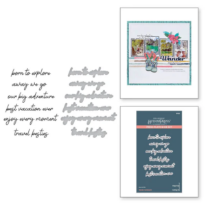 Wander Sentiments Press Plate & Die Set