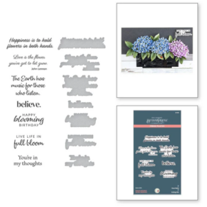 Nature's Botanical Garden Sentiments Press Plate & Die Set
