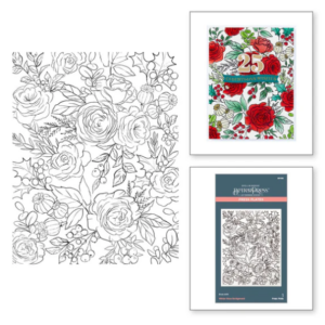 Winter Rose Background Press Plate