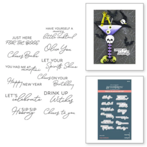 Cheers Sentiments Press Plate & Die Set