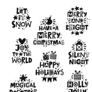 Tim Holtz® Stampers Anonymous Cling Mount Sets -- Holiday Whatnots CMS496
