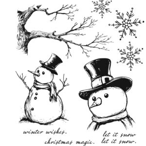 Tim Holtz® Stampers Anonymous Cling Mount Sets -- Mr. Frostie CMS499