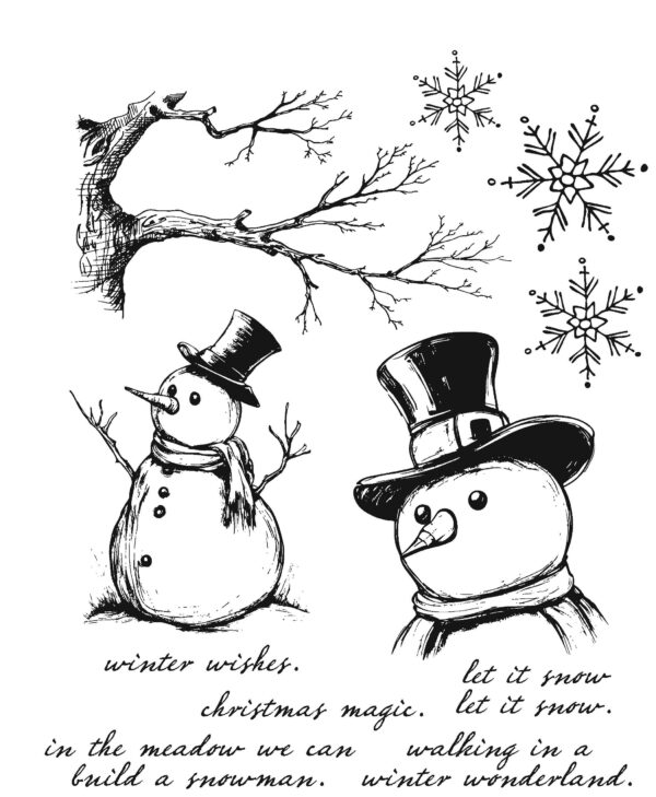 Tim Holtz® Stampers Anonymous Cling Mount Sets -- Mr. Frostie CMS499