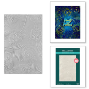 Feather Flourish 3D Embossing Folder