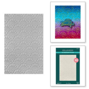Peacock Motif 3D Embossing Folder