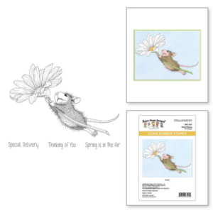 Daisy Mouse Cling Rubber Stamp Set