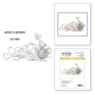 Party Streamers Cling Rubber Stamps