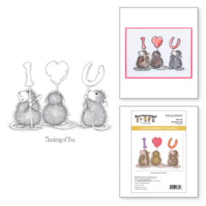 We Heart You Cling Rubber Stamps
