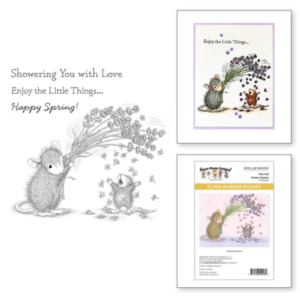 Flower Shower Cling Rubber Stamp Set