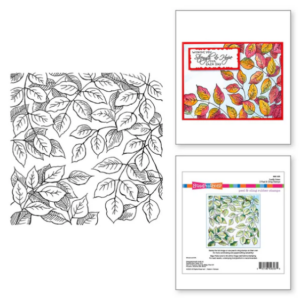 Stampendous Leafy Lines Cling Rubber Stamp Set