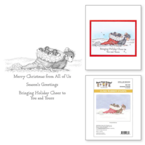 Christmas Friends Cling Rubber Stamp Set