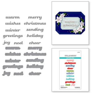 Christmas Greetings Etched Dies
