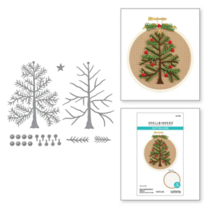 Faux Embroidered Spruce Etched Dies