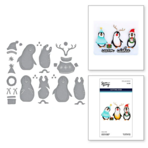 Playful Penguins Etched Dies