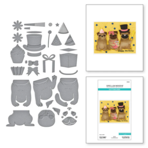 Party Puggles Etched Dies