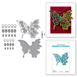 Peacock Butterfly Etched Dies