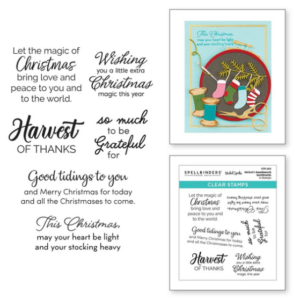Nichol's Needlework Sentiments Clear Stamp Set