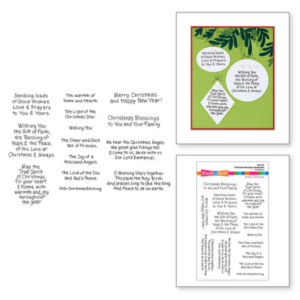 Christmas Blessings Sentiments Clear Stamp Set
