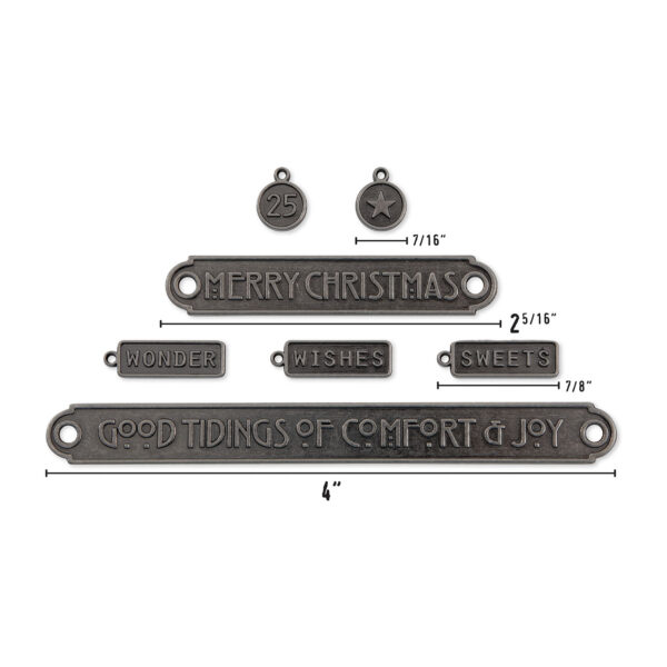 Tim Holtz® Idea-ology™ Findings - Christmas Word Plaques + Tags 2024 - Image 2