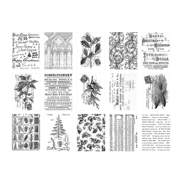 Tim Holtz® Idea-ology™ Paperie - Christmas Collage Paper 2024 - Image 2