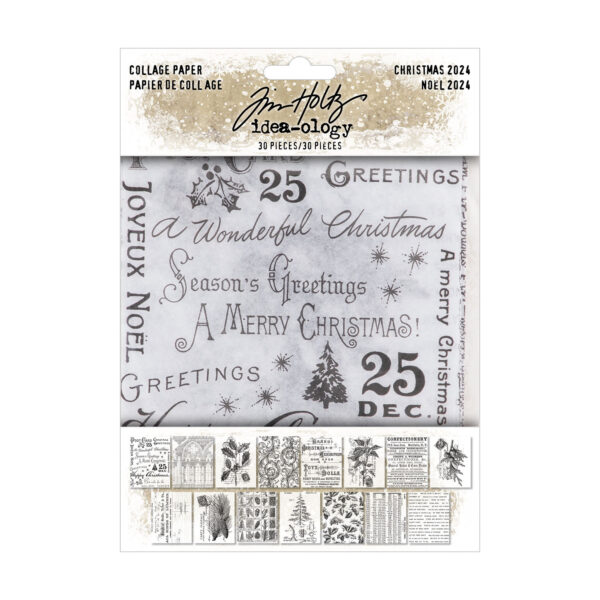Tim Holtz® Idea-ology™ Paperie - Christmas Collage Paper 2024