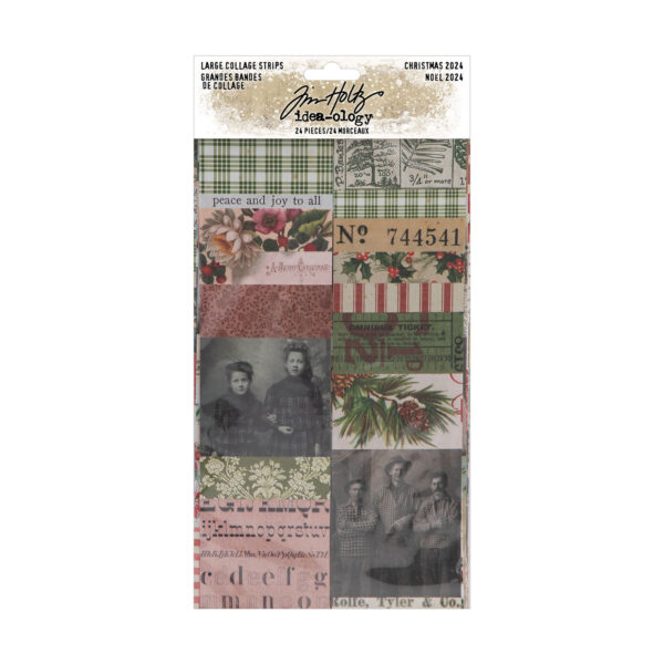 Tim Holtz® Idea-ology™ Paperie - Christmas Large Collage Strips 2024