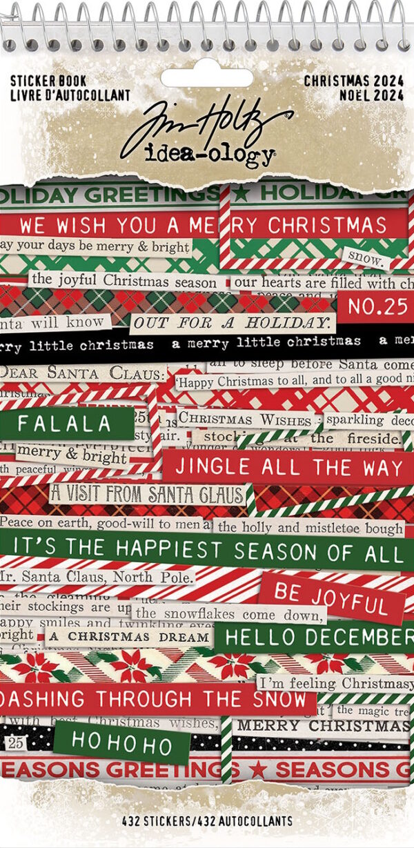 Tim Holtz® Idea-ology™ Paperie - Christmas Sticker Book 2024