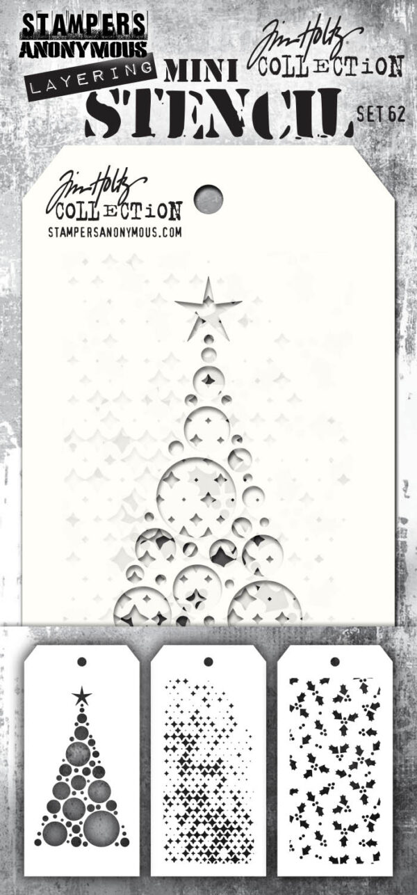 Tim Holtz® Stampers Anonymous Mini Layering Stencil Set #62 MST062